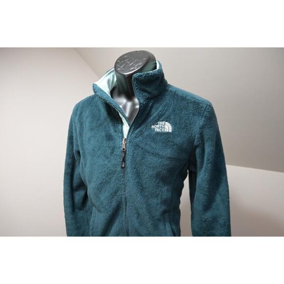The North Face Sherpa Sweater Fleece Dark Teal Full Zip Jacket Womens Medium - Picture 1 of 12